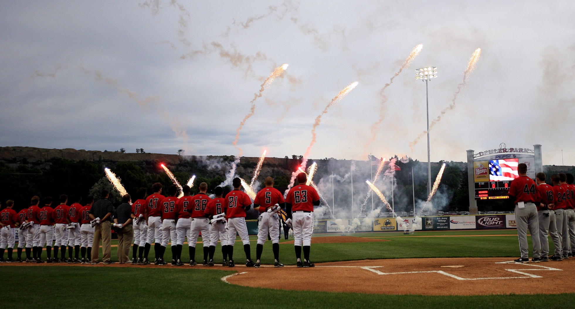 First Mustangs game at Dehler Park, July 1, 2008